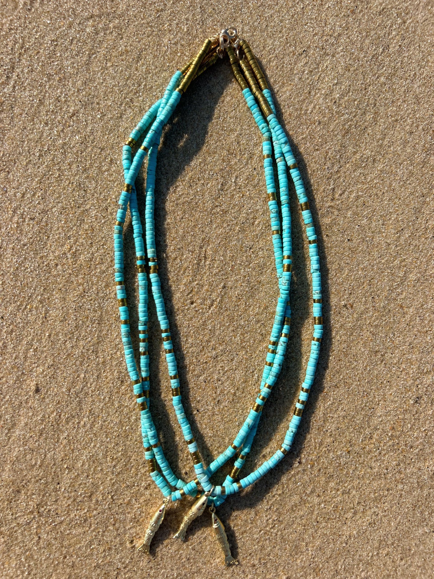 Turquoise Fish Pendant