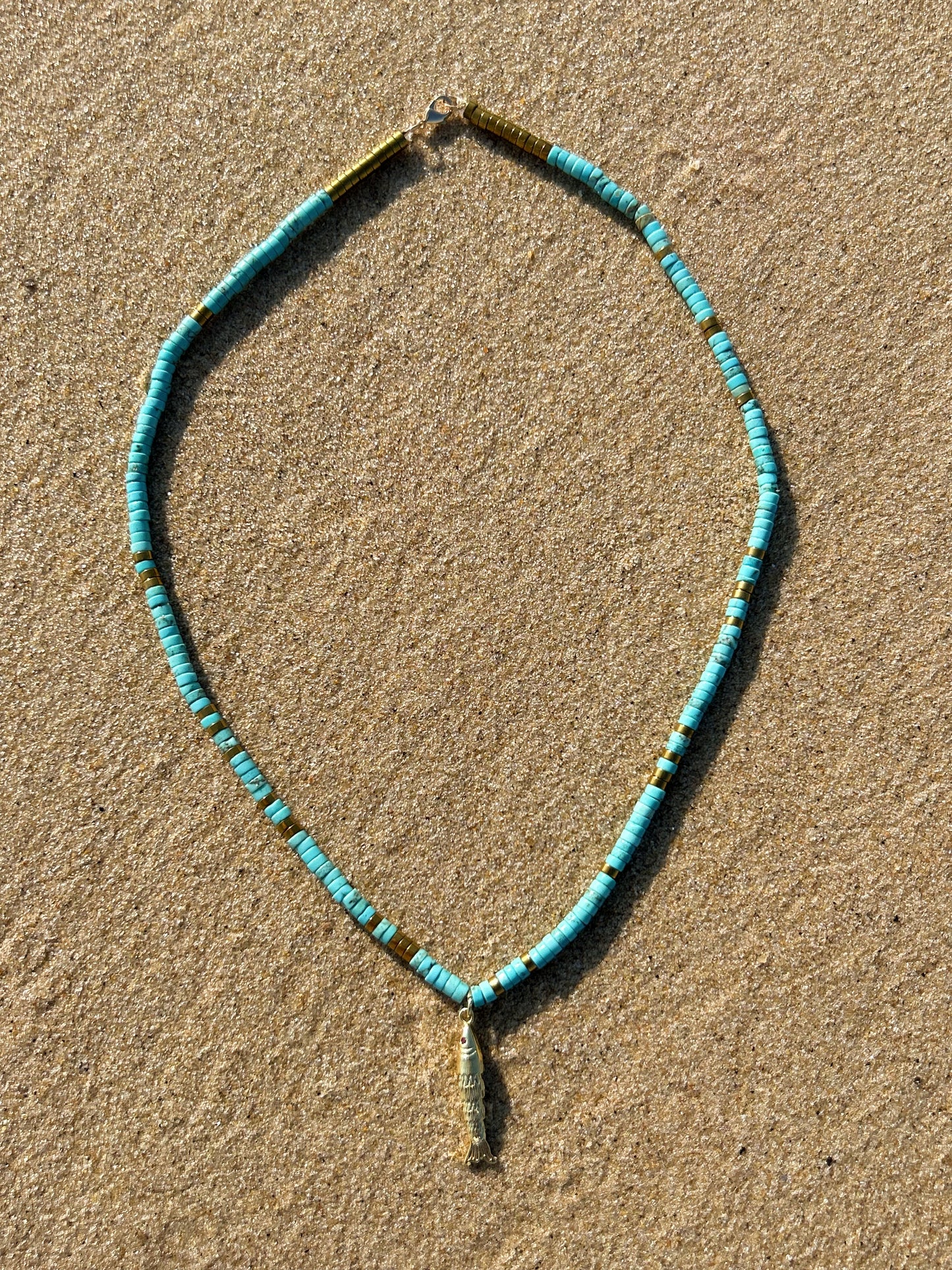 Turquoise Fish Pendant